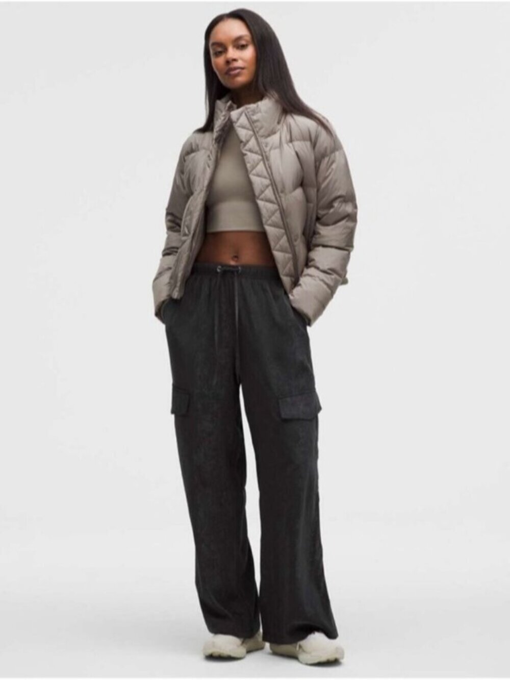 Lululemon Matte Satin Relaxed-Fit Mid-Rise Cargo Pant